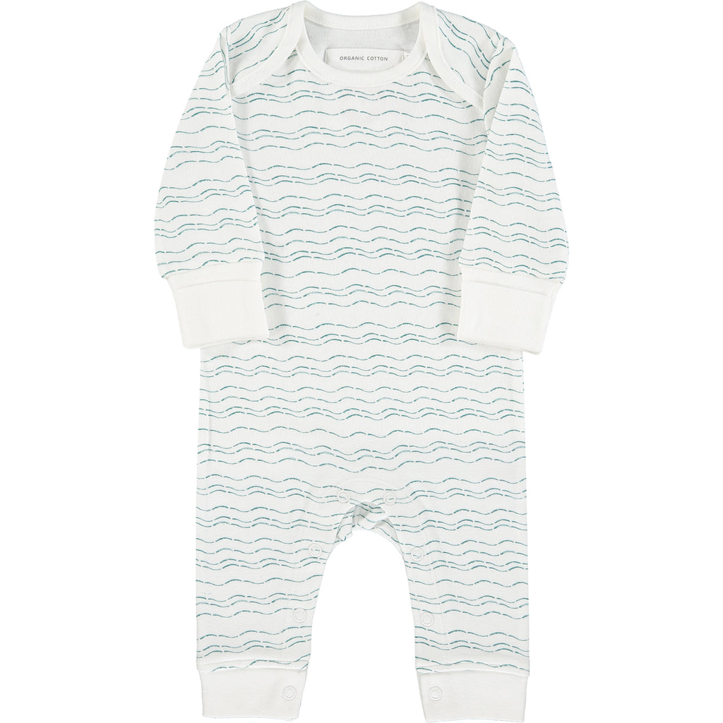 Baby grow - Waves of Joy organic baby gift set - small - Send love and kindness with our Waves of Joy organic baby grow and knot hat , a heartfelt and beautiful baby gift. 