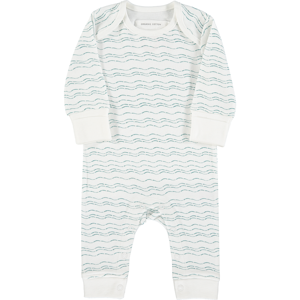Front baby grow - Send love and kindness with our Waves of Joy organic baby grow, a heartfelt and beautiful baby gift.