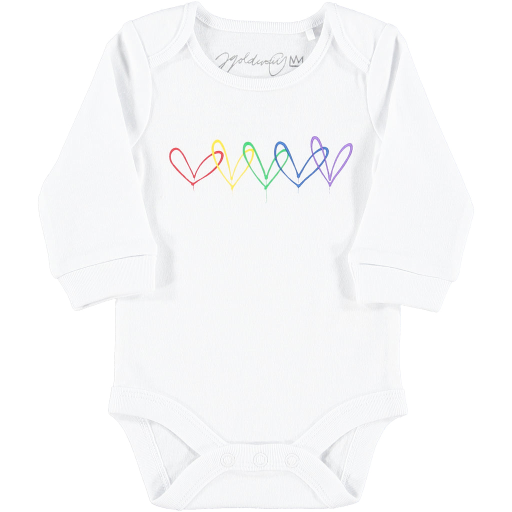 #Lovewall organic bodysuit - James Goldcrown x From Babies with Love