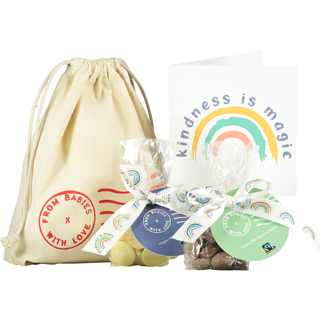 Kindness is Magic chocolate buttons duo gift set with matching greetings card