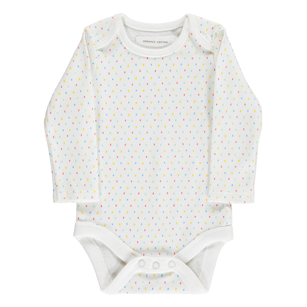 First Kisses Bodysuit Made From 100% Organic Cotton. Free Drawstring Gift Bag and Greetings Card with All Profits To Abandoned Children.