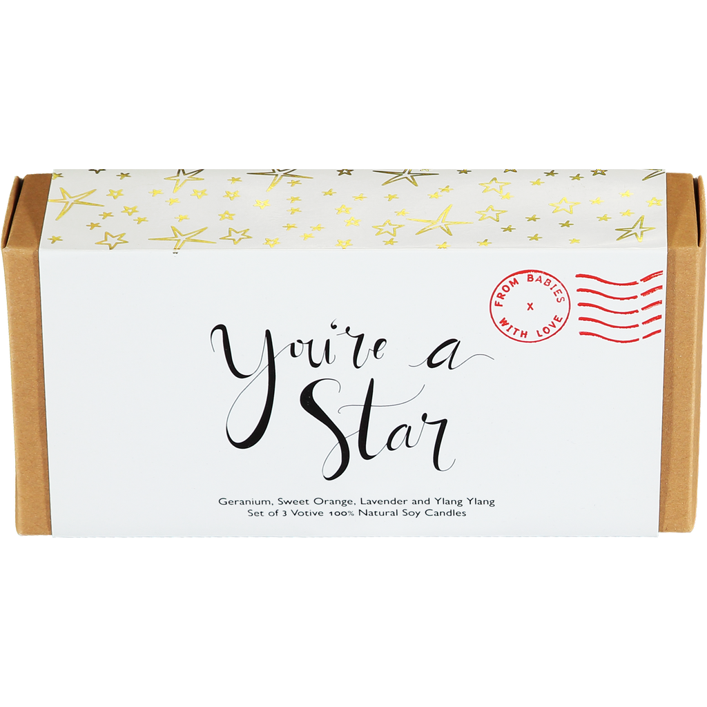 You're a Star, 3 votive candle gift set