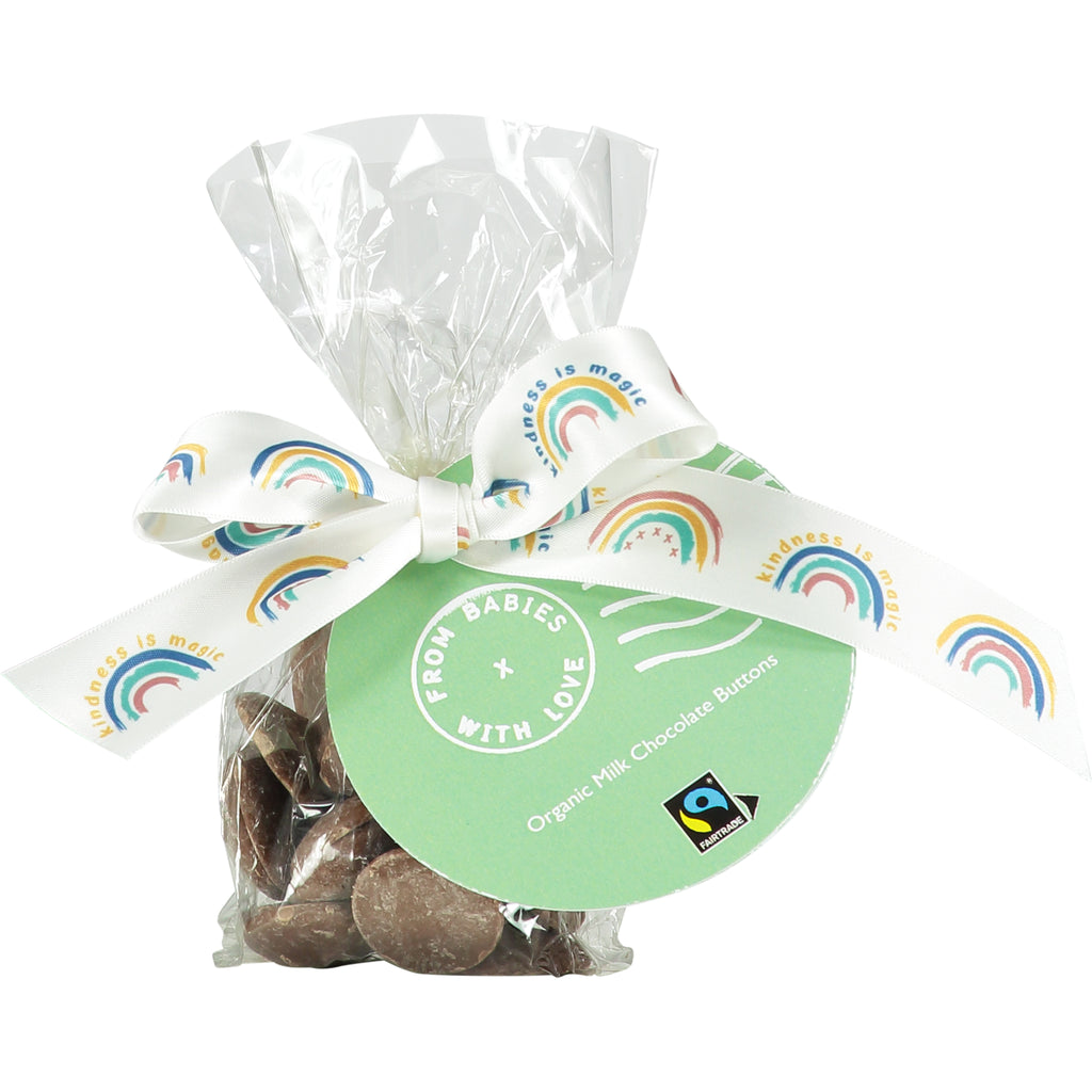 Kindness is Magic organic chocolate buttons trio gift set with matching greetings card
