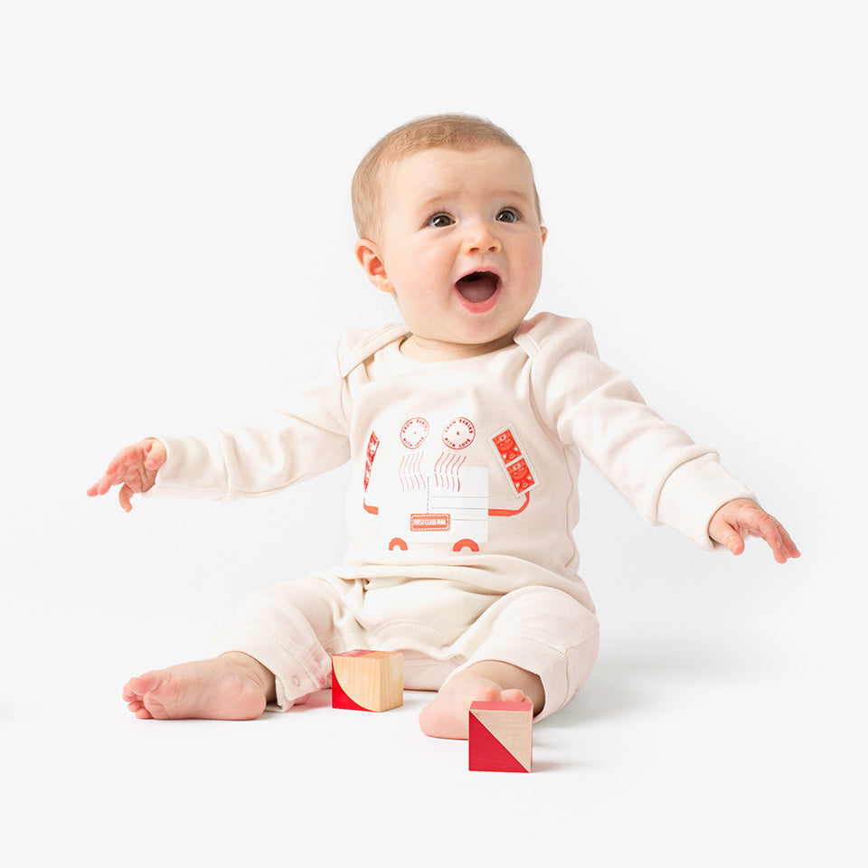 Crab Organic Baby Grow - From Babies with Love 100% of Profit to Vulnerable Children