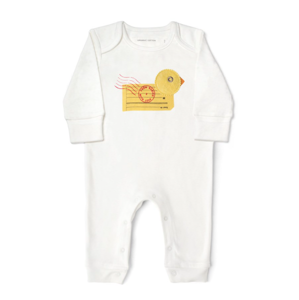 Duck top baby grow