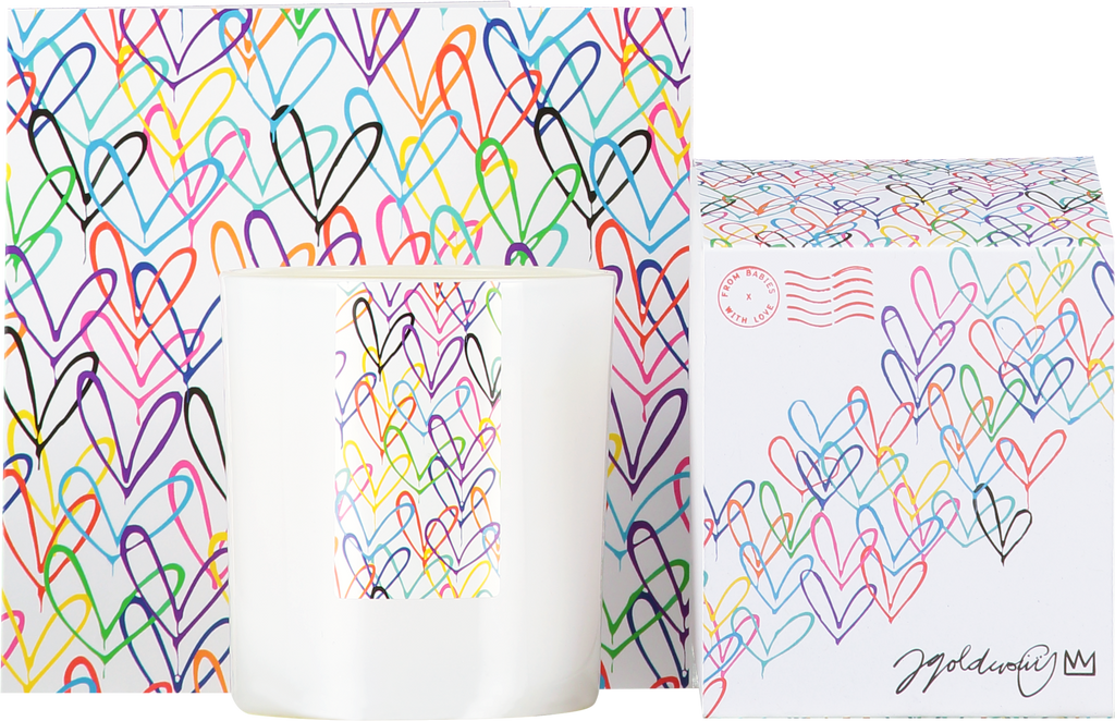 #Lovewall wild fig & cassis soy candle - James Goldcrown x From Babies with Love