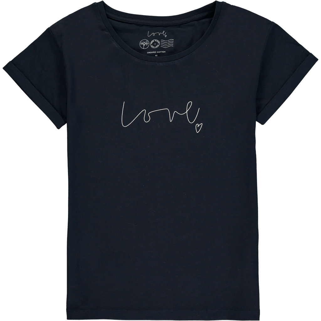T-shirt - A beautiful gift set with a ladies organic Love T-shirt and eco luxury scented candle makes a deserved gift for yourself and friends! 