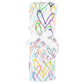 #Lovewall organic muslin baby swaddling shawl - James Goldcrown x From Babies with Love